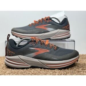 Brooks Cascadia 16 GTX GoreTex Gray Trail Running Shoes Sneakers Mens Size 8 D
